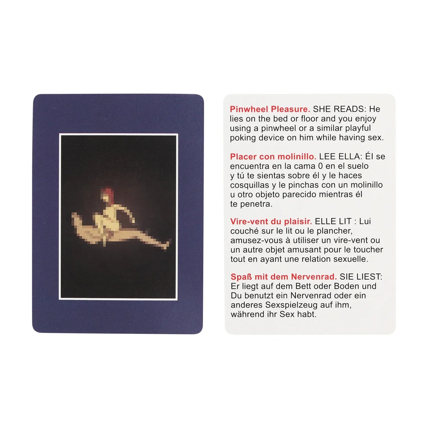 Jeu de cartes pour adultes 50 positions de Bondage