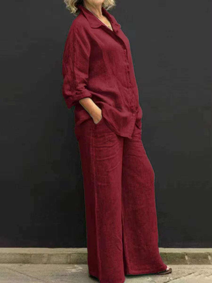 Intims - Ensemble Lin Femme Élégant Décontracté 2 Pièces