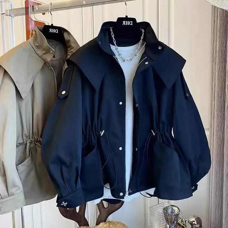 Veste Coupe-Vent Mi-Saison imperméable à Capuche