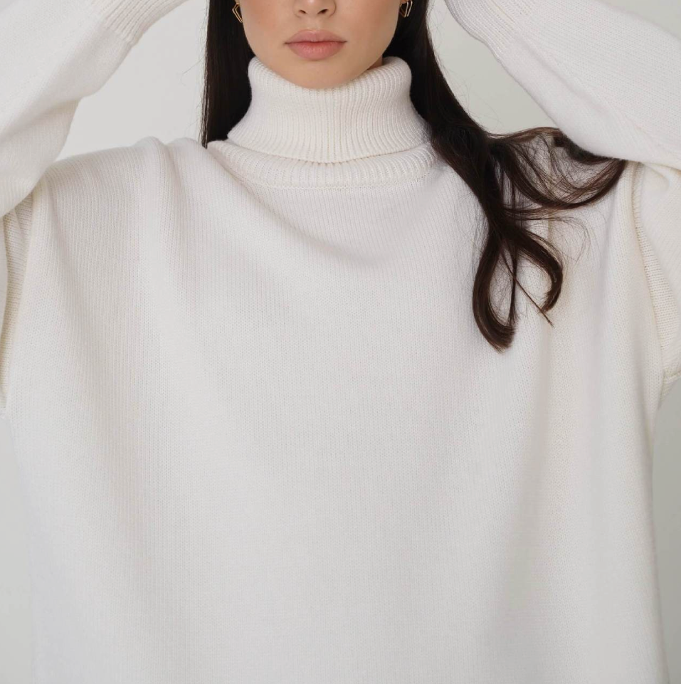 Intims - Pull Col roulé oversize