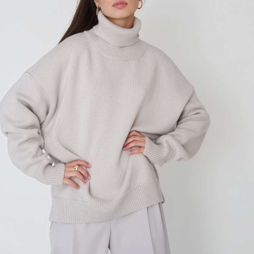 Intims - Pull Col roulé oversize