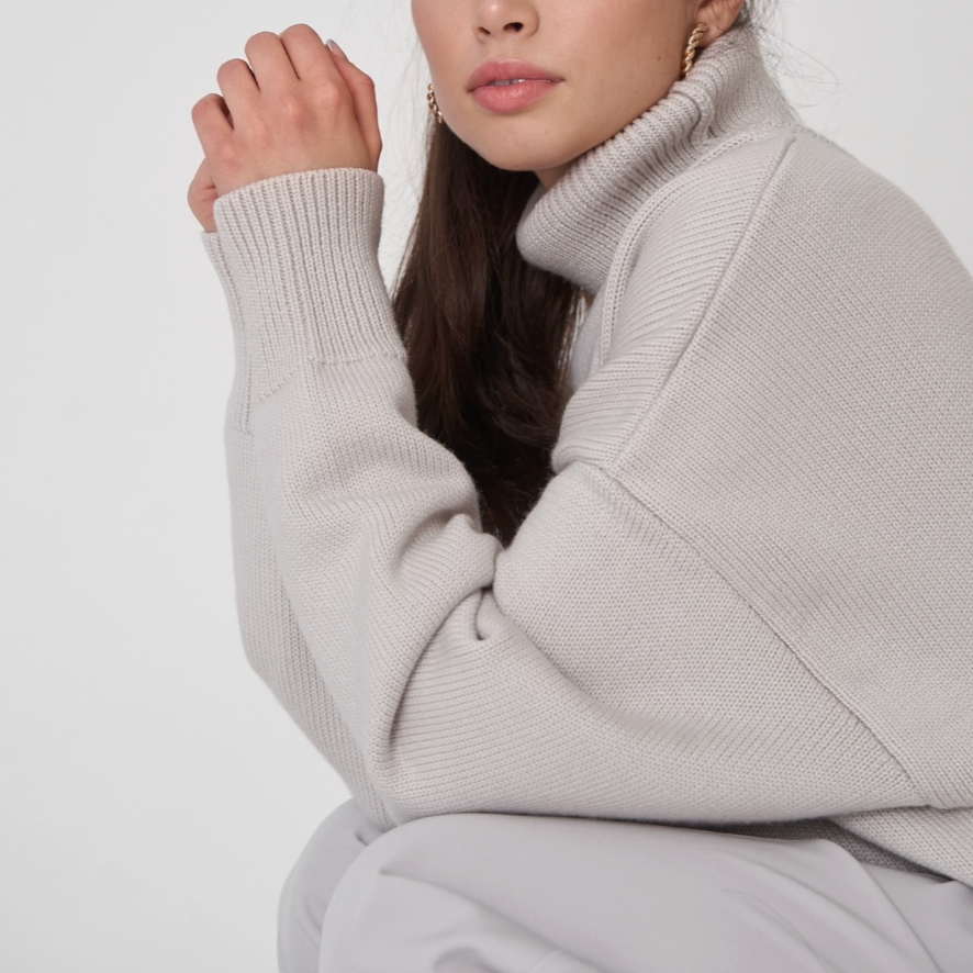Intims - Pull Col roulé oversize