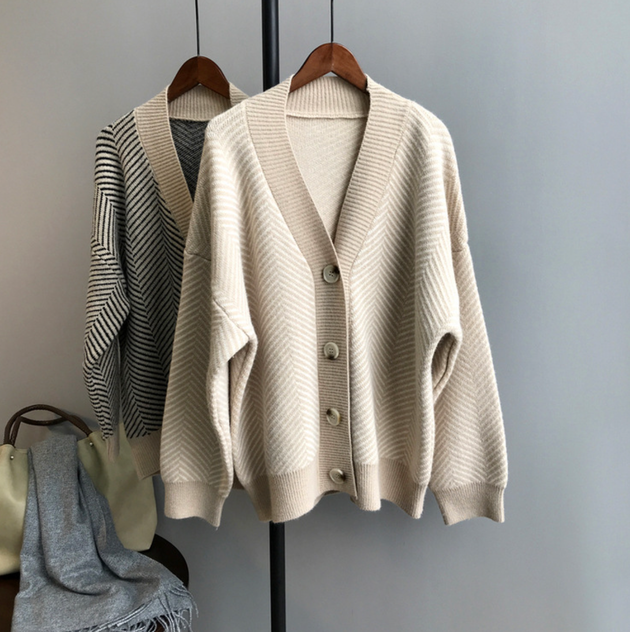 Intims - Cardigan oversize motif chevron