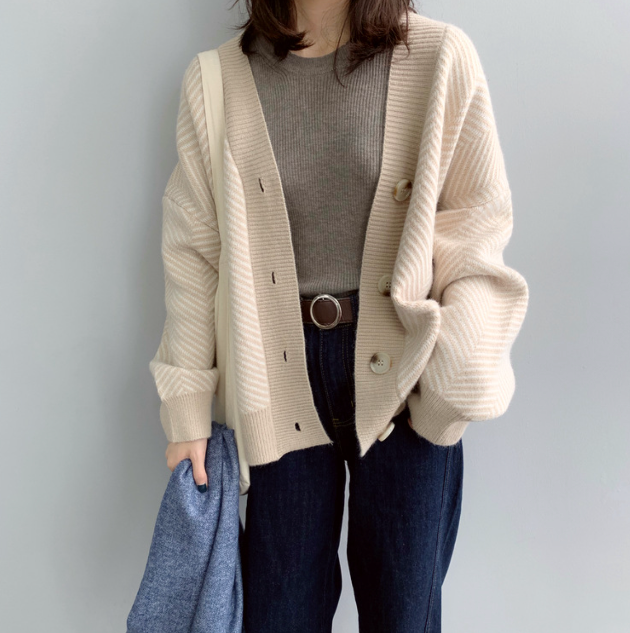 Intims - Cardigan oversize motif chevron