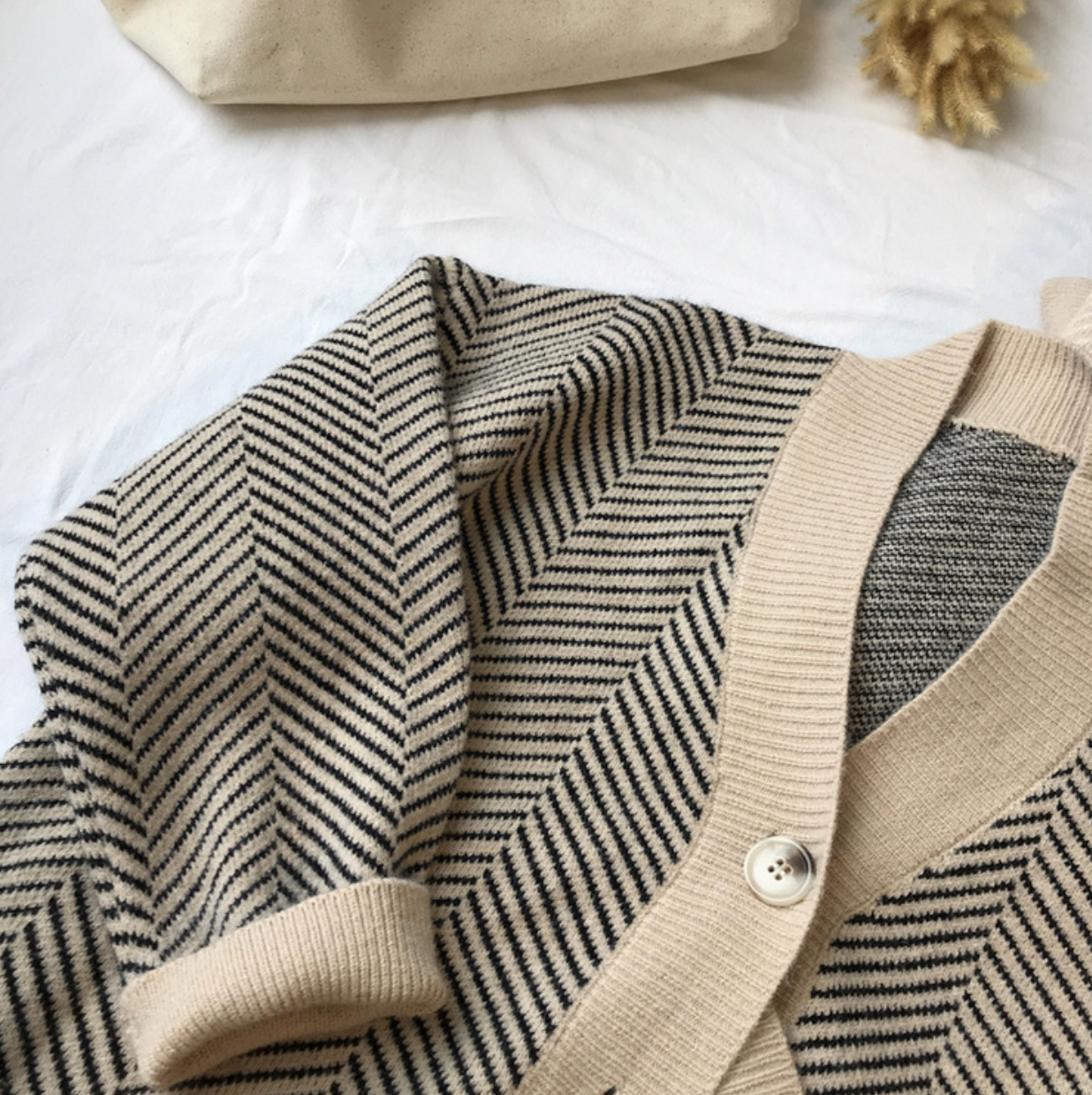 Intims - Cardigan oversize motif chevron