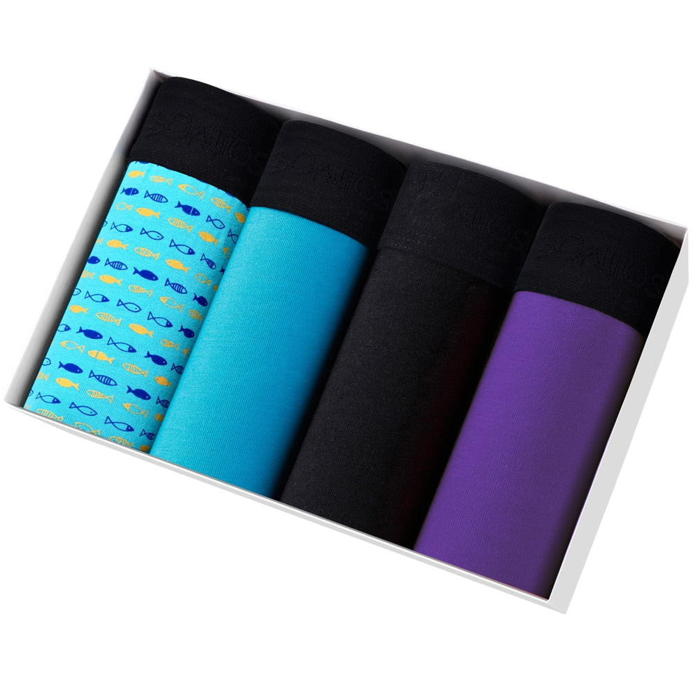 Intims - Pack of 4 Patterned Cotton Boxers