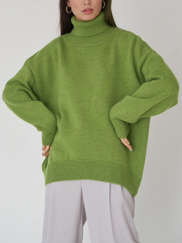 Intims - Pull Col roulé oversize