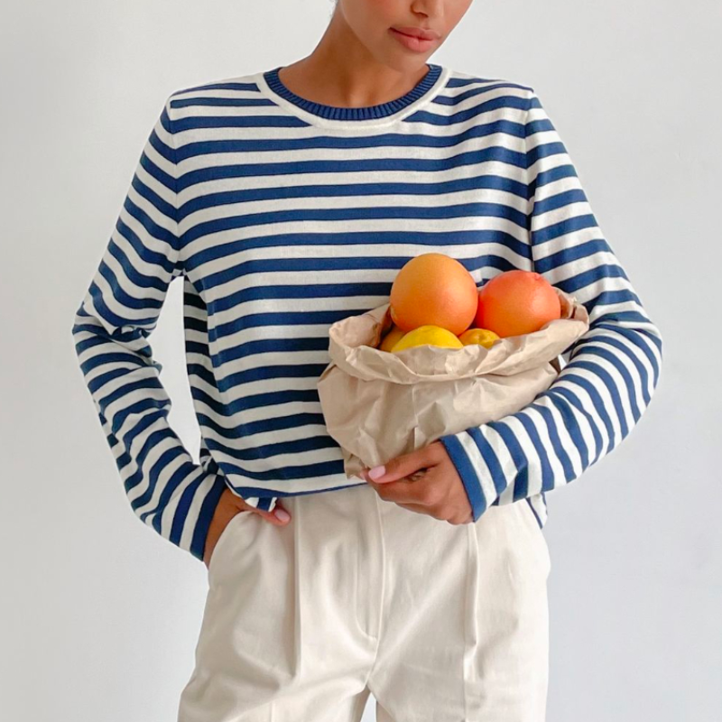 Intims - Pull marinière tricoté