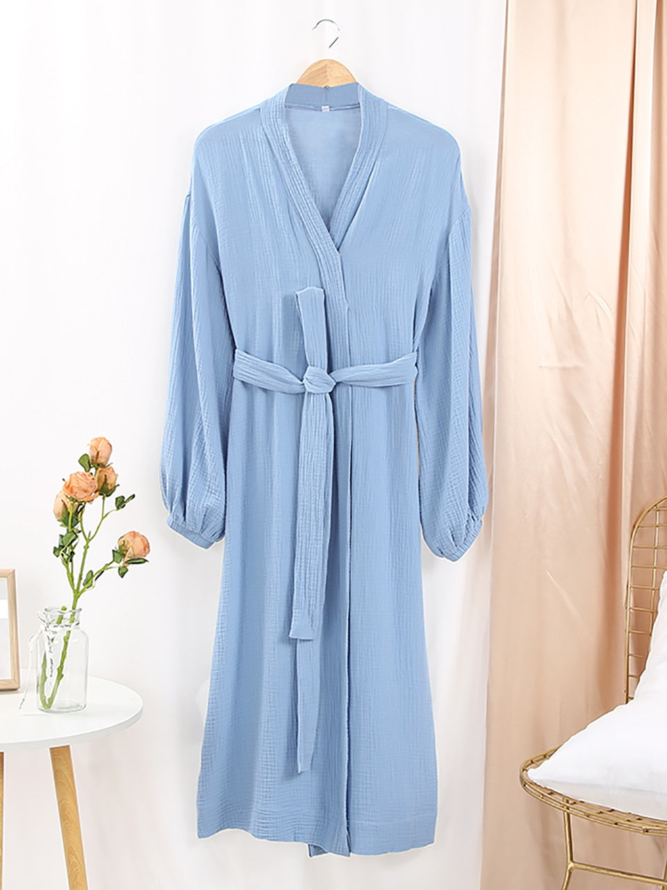 Intims - Peignoir long en Gaze de Coton