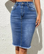 Intims - Jupe en jeans mi-longue pour Femmes - 96959FR