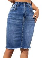 Intims - Jupe en jeans mi-longue pour Femmes - 96959FR