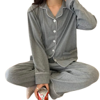 Pyjama boutonné en Coton Modal - Femme
