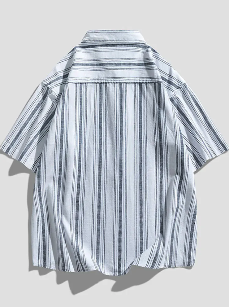 Intims - Chemise Décontractée Rayée d'Été pour Hommes - 13579FR