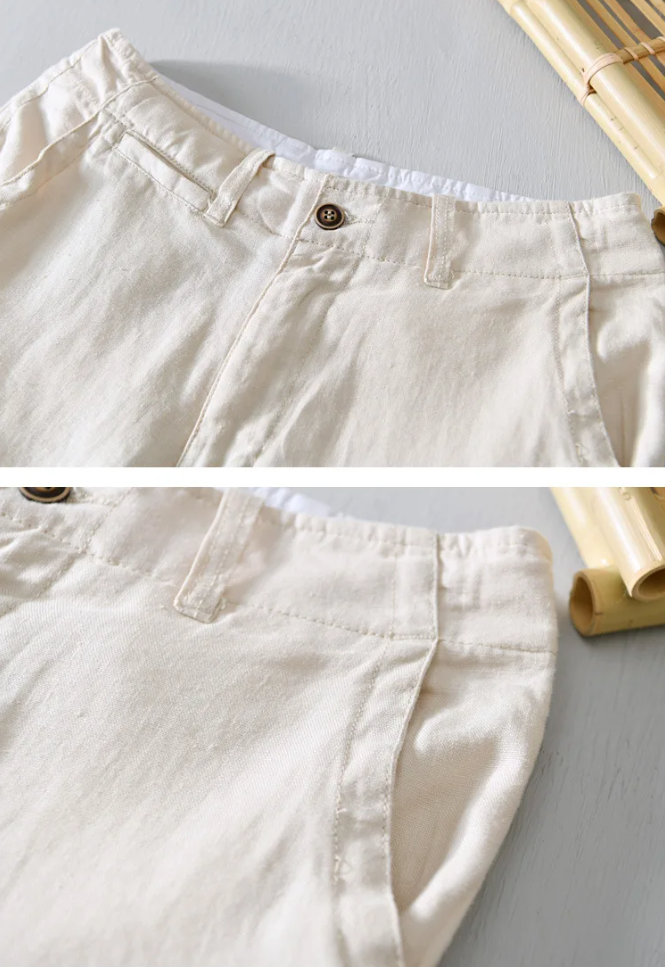 Intims - Short d'Été en Lin Pur pour Hommes Couleurs Estivales - 75319FR