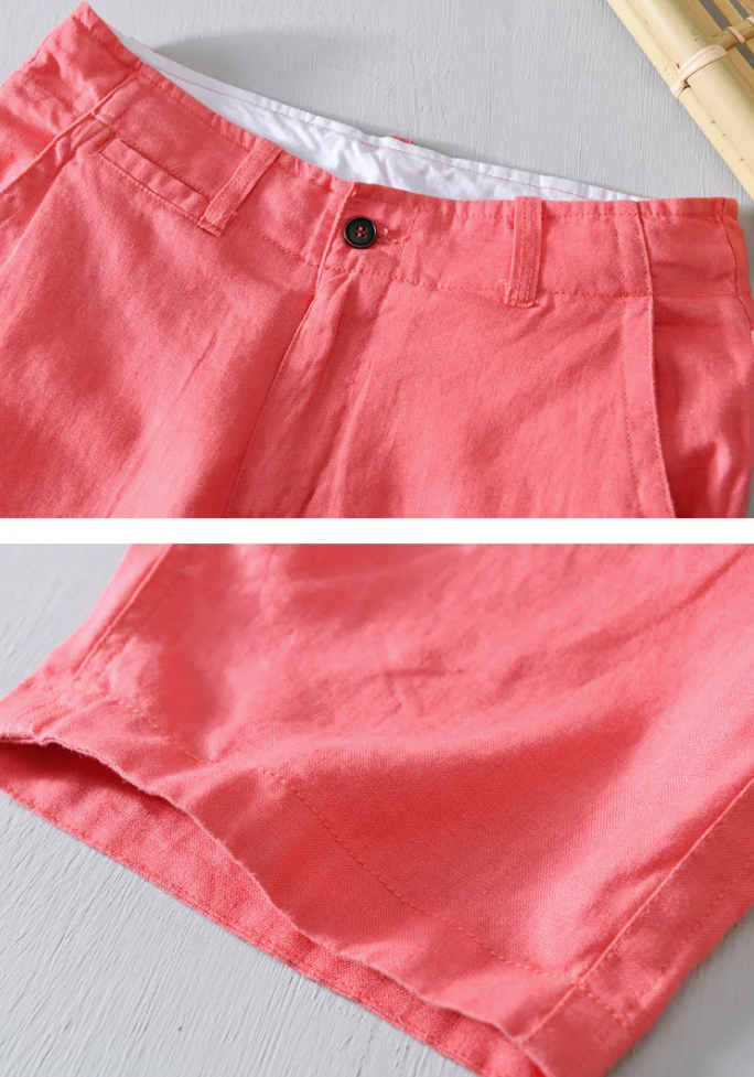Intims - Short d'Été en Lin Pur pour Hommes Couleurs Estivales - 75319FR