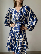 Intims - Robe Mini Imprimée Élégante effet Satin pour Femme - 75319FR