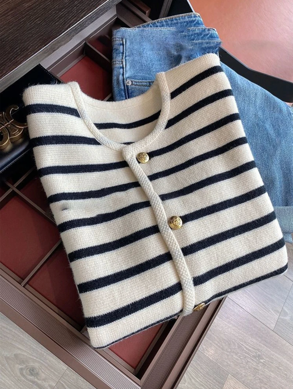 Intims - Cardigan Rayé à Manches Longues pour Femme - 75319FR