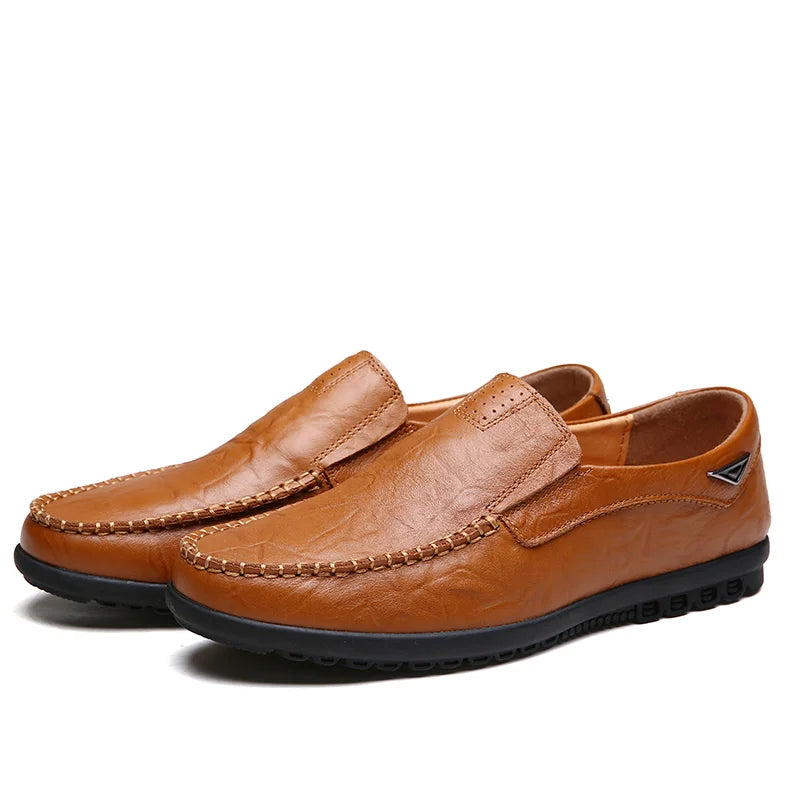 Intims - Mocassins Italiens Décontractés en Cuir Véritable pour Hommes - 97531FR