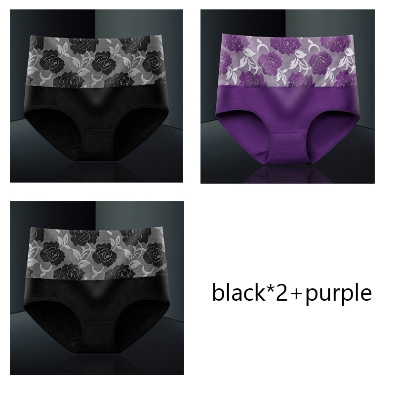 Pack of 3 slimming antibacterial and moisture-wicking cotton briefs