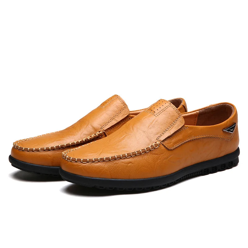 Intims - Mocassins Italiens Décontractés en Cuir Véritable pour Hommes - 97531FR