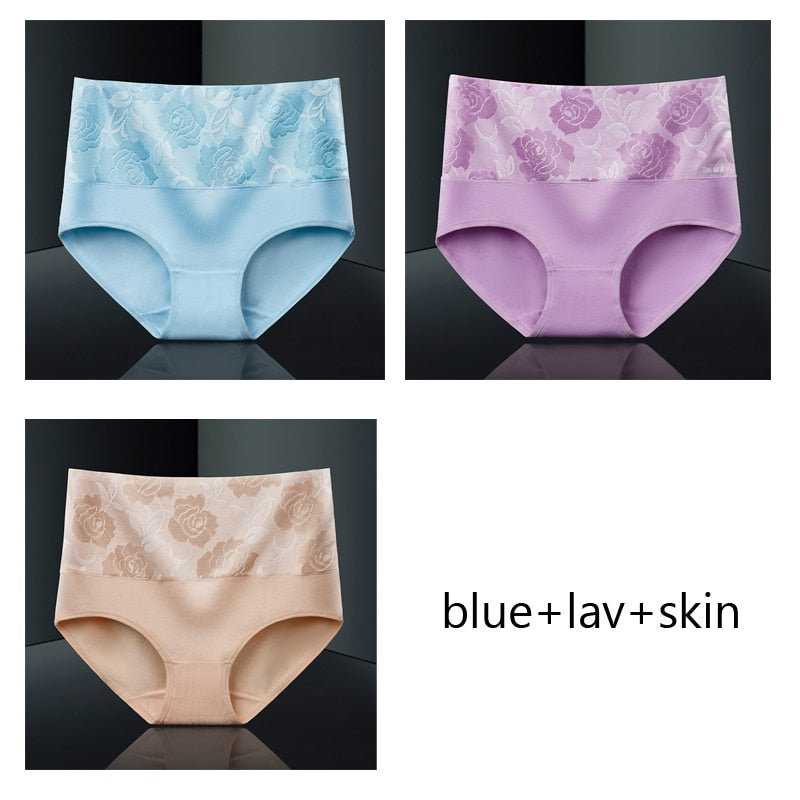 Pack of 3 slimming antibacterial and moisture-wicking cotton briefs