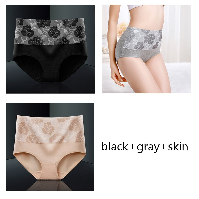 Pack of 3 slimming antibacterial and moisture-wicking cotton briefs