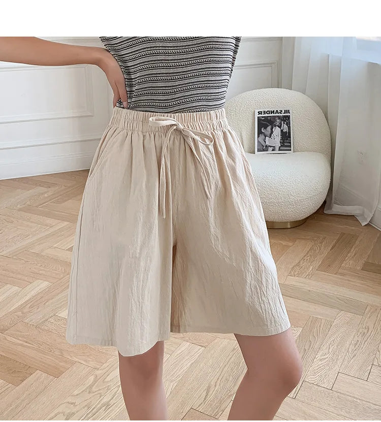 Intims - Short en coton mi-long pour Femme - 10273FR