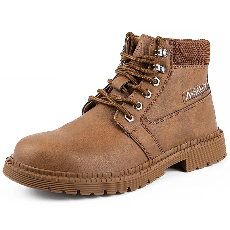 Intims - Bottes Rangers à lacets en cuir avec embout renforcé pour Homme - 74628FR