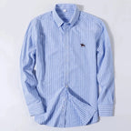 Chemise Oxford en coton à manches longues