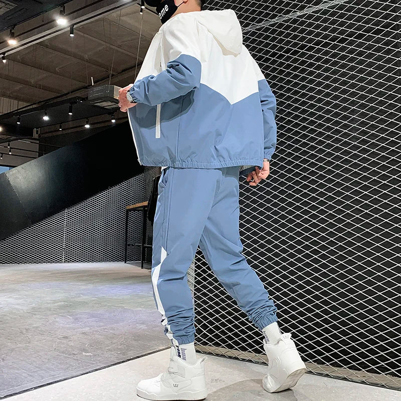 Ensemble de Survêtement Bicolore Homme