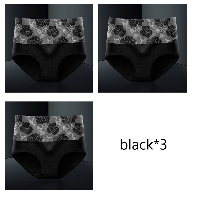 Pack of 3 slimming antibacterial and moisture-wicking cotton briefs