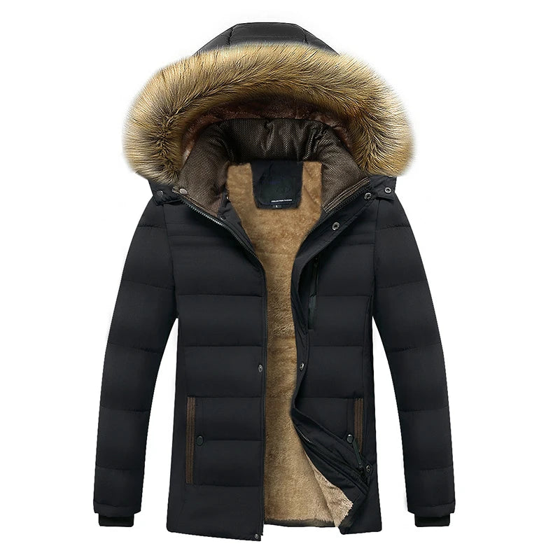 Intims - Parka Chaude à Capuche avec Col en Fourrure - 84021FR