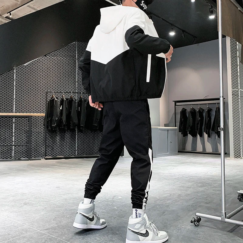 Ensemble de Survêtement Bicolore Homme