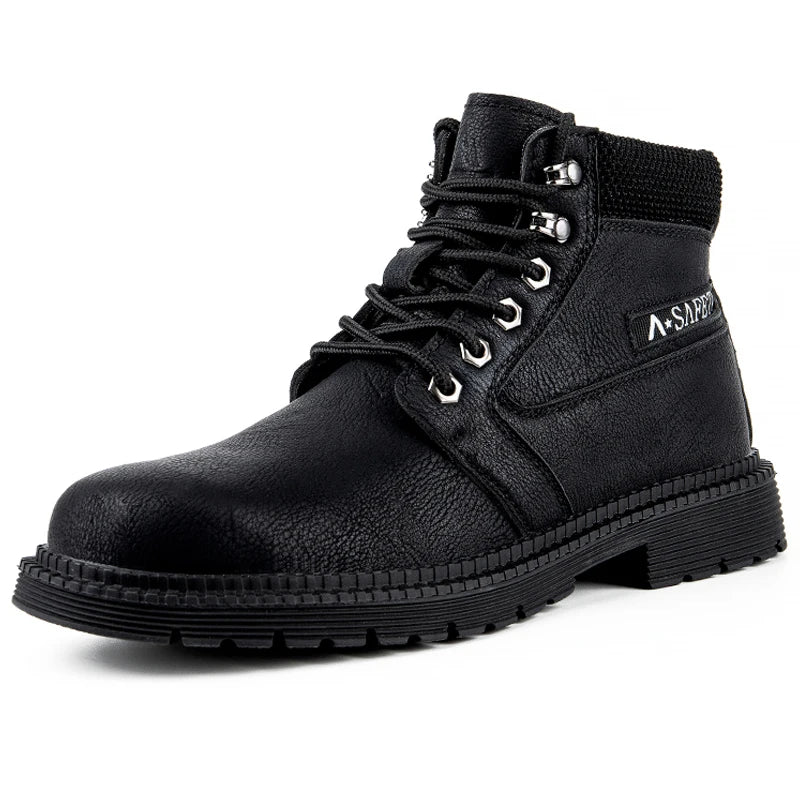 Intims - Bottes Rangers à lacets en cuir avec embout renforcé pour Homme - 74628FR