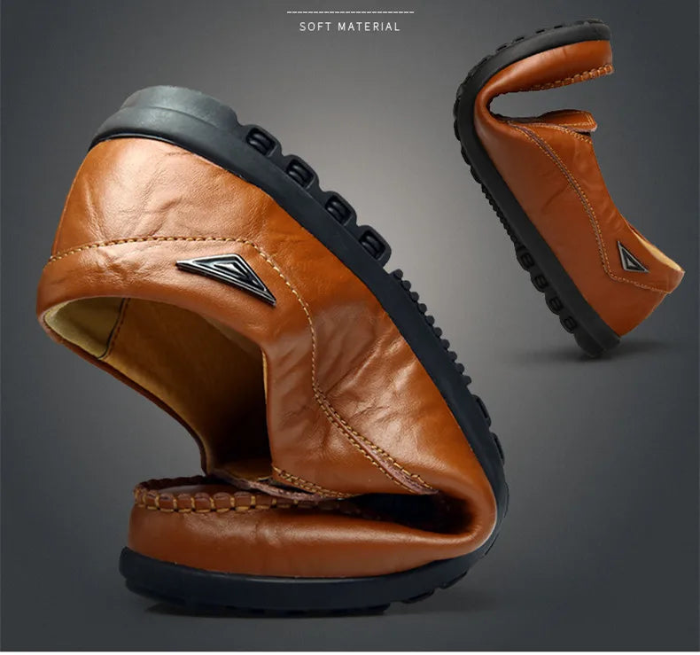 Intims - Mocassins souples en cuir pour homme - 34567FR