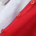 Intims - Cardigan Tricoté fine maille à Boutons et Col en V - 15 Couleurs - 75319FR