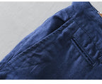 Intims - Shorts Casual en Lin 100% avec Bouton pour Hommes - 12345FR