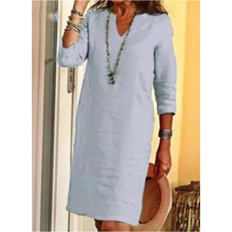 Intims - Robe Mini Vintage en Coton et Lin pour Femme - 57915FR