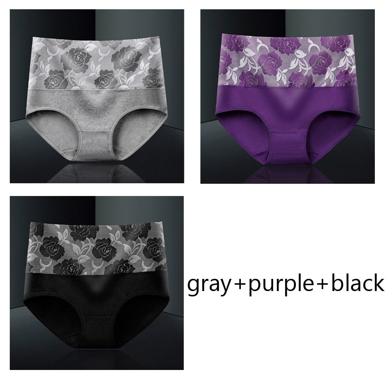 Pack of 3 slimming antibacterial and moisture-wicking cotton briefs