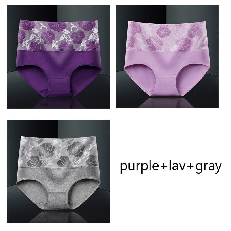 Pack of 3 slimming antibacterial and moisture-wicking cotton briefs