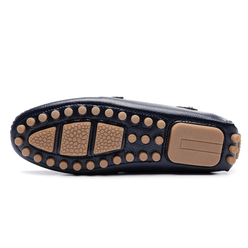 Intims - Mocassins en Cuir PU à boucle pour homme - 57915FR