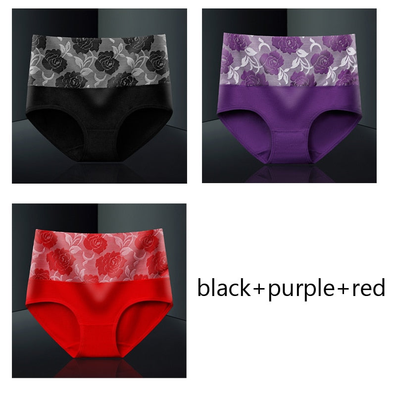 Pack of 3 slimming antibacterial and moisture-wicking cotton briefs