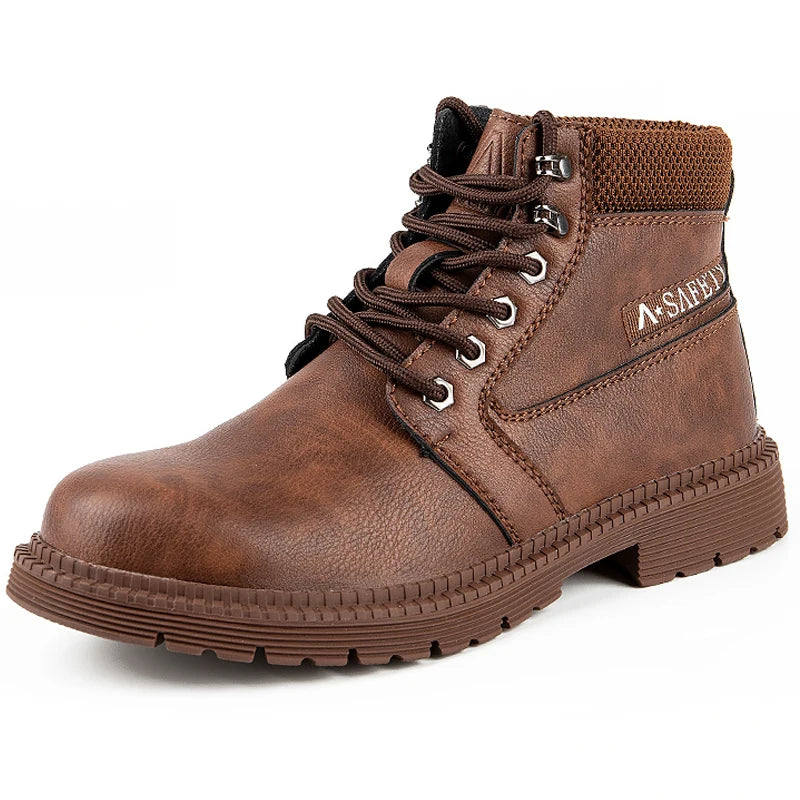 Intims - Bottes Rangers à lacets en cuir avec embout renforcé pour Homme - 74628FR