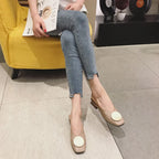 Intims - Mules à talons plats pour femme - Modèle carré - 67890FR