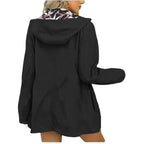 Imperméable de Pluie à Capuche Réversible - Femme