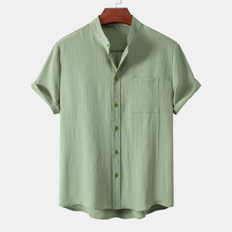 Intims - Chemise Décontractée à Col Mao Printemps & Été pour Hommes - 29471FR