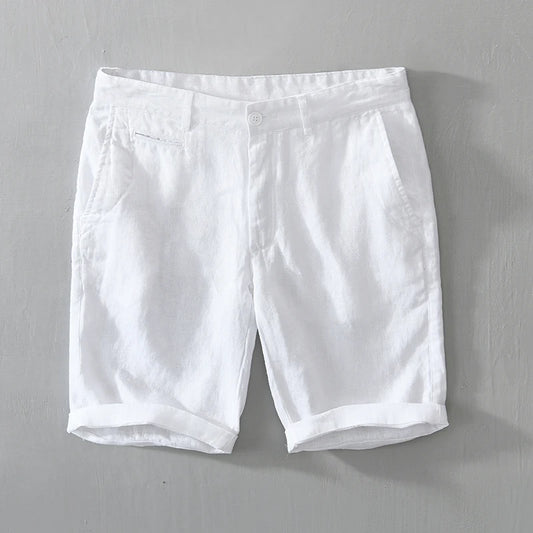 Short d'Été en Lin Pur pour Hommes Couleurs neutres - 75319FR