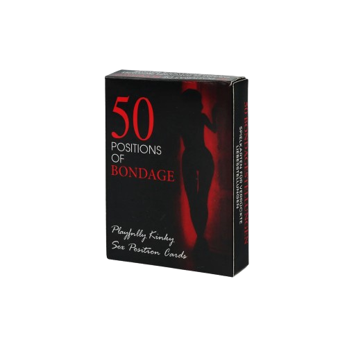 Jeu de cartes pour adultes 50 positions de Bondage