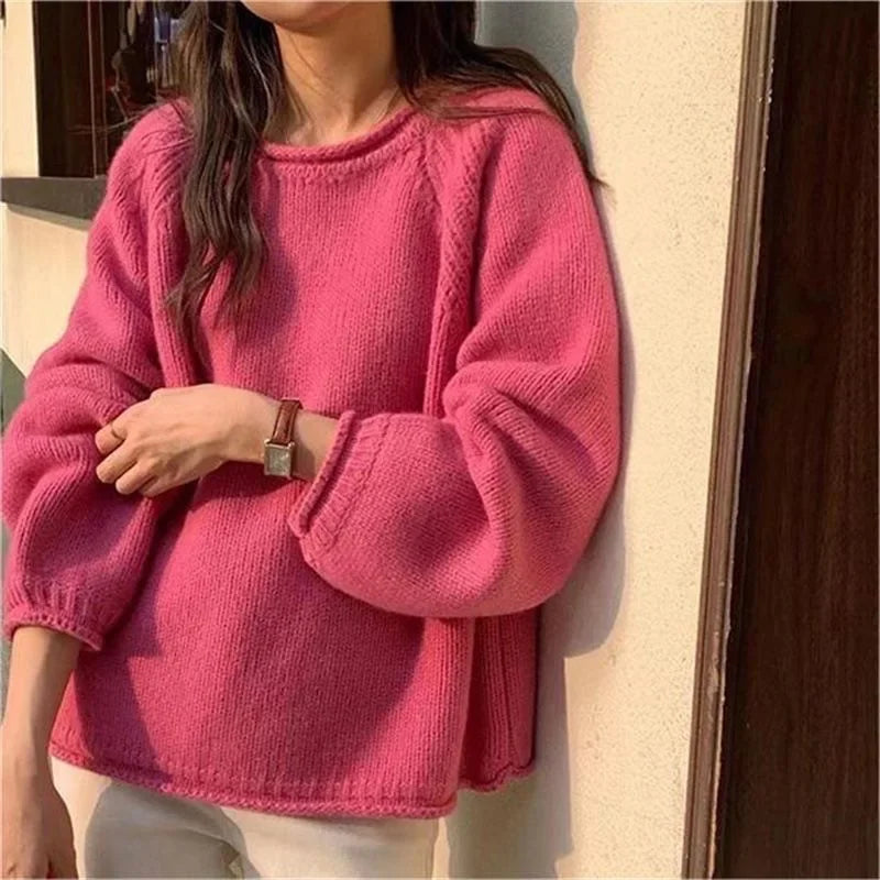 Pull Ample en Tricot Doux et Chaud