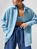 Intims - Chemise en gaze de coton à Manches Longues pour Femme - 86420FR